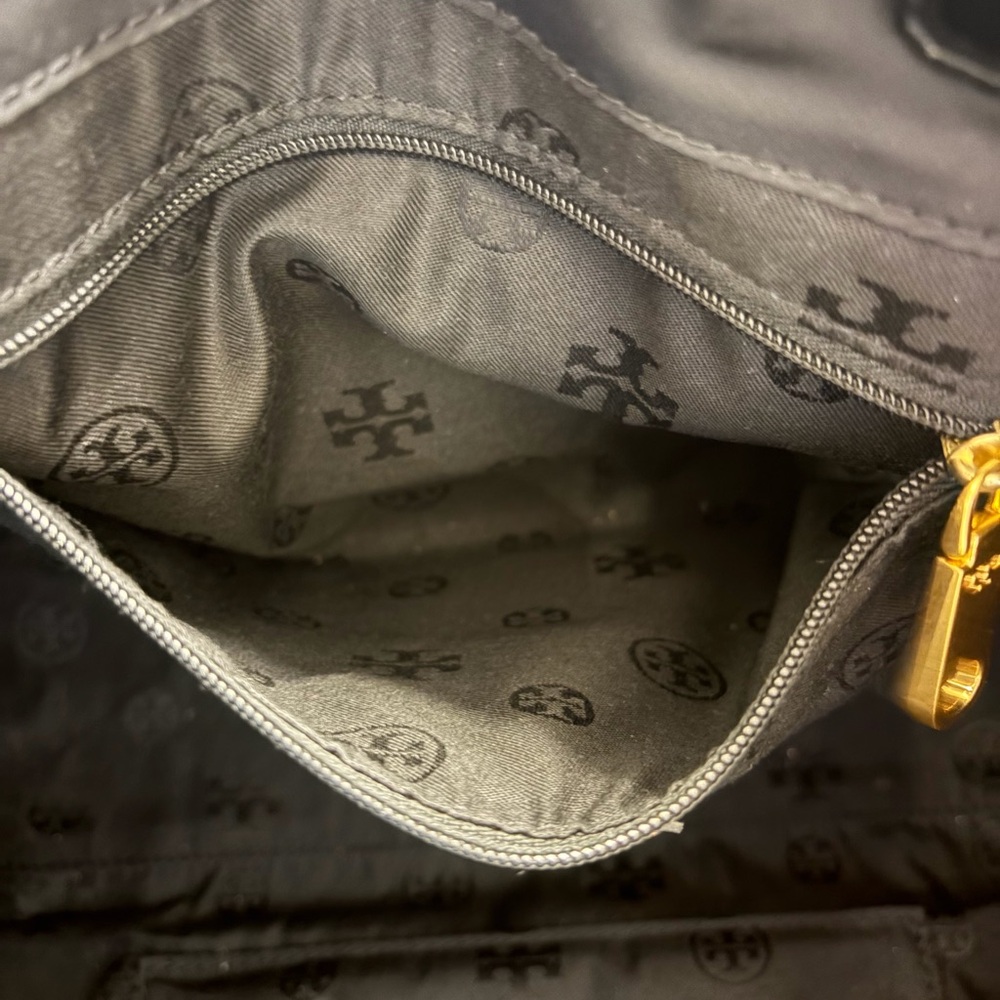 Tory Burch Ella Black Nylon Tote - Picture 8 of 9